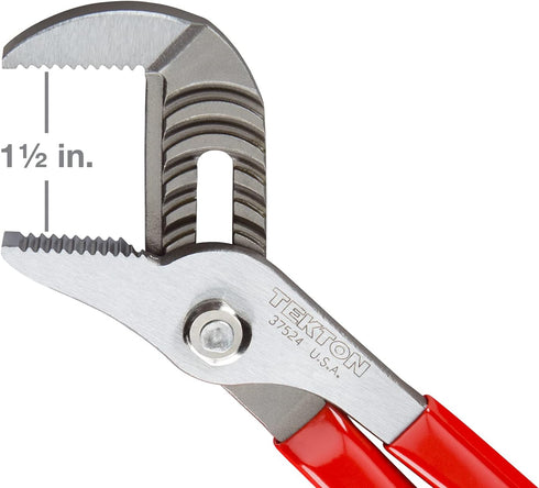 TEKTON 10 Inch Groove Joint Pliers (1-1/2 in. Jaw) | 37524 | Made in USA...