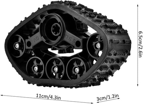 RC Military Truck Wheels 4pcs, Rubber Crawler Tire Wheel Tyre for WPL 1/16 RC Vehicle...