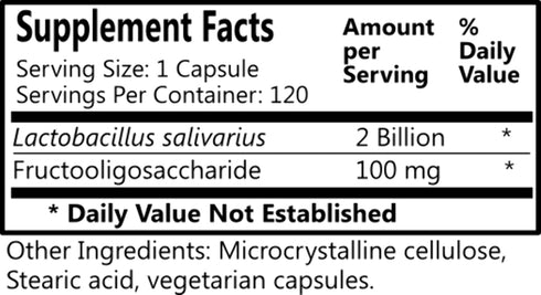 Daily Manufacturing L-Salivarius (Probiotic) 120 Delayed-Release Capsules...