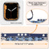 fastgo Bracelet Band Leather Compatible with Apple Watch 38mm 40mm 41mm Women, Dressy Fancy Elastic Beaded Jewelry Strap for Iwatch SE& Series 9 U...