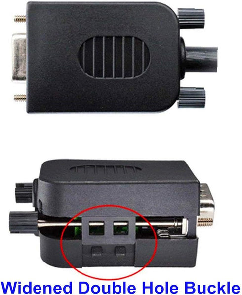 Connector DB9 RS232 D-SUB Female Adapter Serial 9 Pin Port DB9 COB Breakout Terminal Connector Signal Module with Case (Female with Screw)...