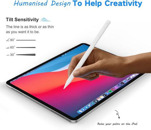 Stylus Pen for iPad 9th&10th Generation,Milikilo iPad Pen with Pencil Holder,Palm Rejection,for iPad Air11&13"(M2), iPad Pro 11"&13"(M4),iPad 6-10...