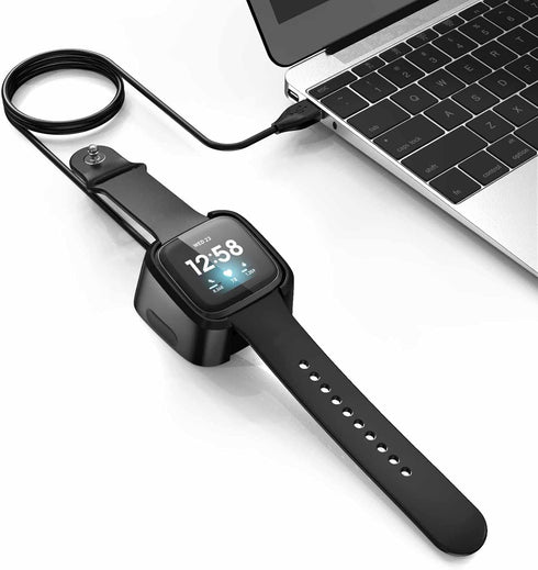 Vancle Charger for Fitbit Versa 2 (Only), Durable USB Charging Cable Dock Stand for Fitbit Versa 2 Smartwatch (Not for Versa/Versa Lite) (3.15ft/9...