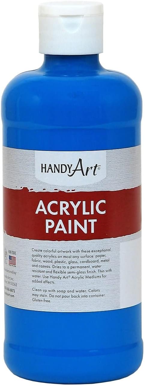 Handy Art 101-055 Student Acrylic Paint 16 ounce, Cobalt Blue...