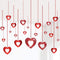 Valentine's Day Glitter Heart Swirl Hanging Decoration - Bridal Shower, Engagement, Anniversary,Wedding Party Decorations...