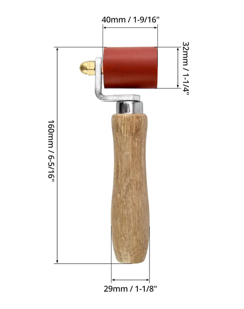 QWORK Seam Roller, 40mm Silicone Seam Roller Wallpaper Seam Roller Smoothing Seam Roller Tool for PVC/TPO/EPDM Single Ply Roofing Tape...