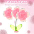 Roses Car Dashboard Decorations, 6 Pcs Mini Paste Shaking Head Floewr Car Mirror Dashboard Decor for Car Interior Home Office Desk Decoration...
