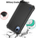 for Cricket Debut S2 case, with Tempered Glass Screen Protector 360 Full-Body Soft TPU Bumper Shockproof Silicone Protective Phone Cover Case for ...