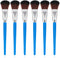 6 Pcs Mop Brush for Acrylic Painting 1 Inch Blending Brush Paint Brushes for Acrylic Painting Oval Mop Acrylic Brush with Wooden Handle for Acryli...