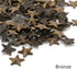 Beadsland Hotfix Iron On, Flat Back Stars Studs - 1/4" Flatback Glue on Studs 300pcs (Bronze, 12x12mm)...