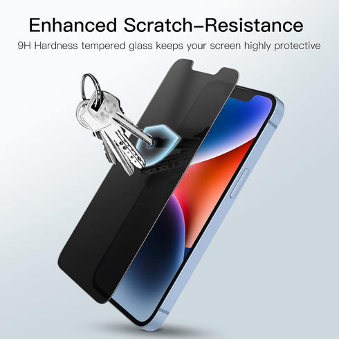 JETech Privacy Screen Protector for iPhone 14 Plus 6.7-Inch, Anti Spy Tempered Glass Film, 2-Pack......