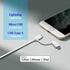 2-in-1 Micro USB and Lightning Cable for IPAD, iPhone, Android, and Tablet. 4FT iPhone and Android Charging Cable with Alarm That Makes a Sound Wh...