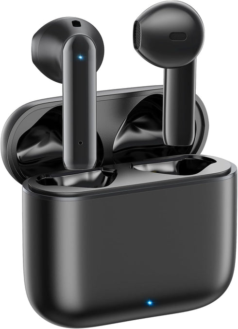 BEBEN 35H Playtime Waterproof Wireless Ear Buds with Type C Charging Case for iPhone Android, Touch Control Stereo Sound Bluetooth Earbuds with Mi...