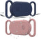 2 Pack Waterproof Dog Collar Holder Compatible with Samsung Galaxy SmartTag 2, Silicone GPS Tracker Hidden for Galaxy Smart Tag 2, Anti-Lost Dog C...