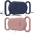 2 Pack Waterproof Dog Collar Holder Compatible with Samsung Galaxy SmartTag 2, Silicone GPS Tracker Hidden for Galaxy Smart Tag 2, Anti-Lost Dog C...