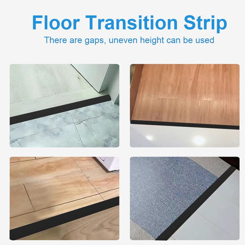 Floor Transition Strip Self Adhesive Laminate Floor Strip Threshold Seam Cover Strip Vinyl Door Floor Trim Elegant Wood Grain Design 2" Wide (6.6F...