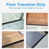 Floor Transition Strip Self Adhesive Laminate Floor Strip Threshold Seam Cover Strip Vinyl Door Floor Trim Elegant Wood Grain Design 2" Wide (6.6F...