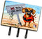 Caroline's Treasures AMB1341TH68 The Dog Beach Dachshund Leash or Key Holder, Wall Hooks, Key Hooks Holder, Coat Rack Wall Mount, Coat Hooks, Hook...