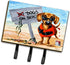 Caroline's Treasures AMB1341TH68 The Dog Beach Dachshund Leash or Key Holder, Wall Hooks, Key Hooks Holder, Coat Rack Wall Mount, Coat Hooks, Hook...