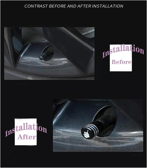 Valve Stem Cap,Tire Valve Cap Cover 5 Pack Skull Gesture for Car Truck SUV Motorcycle Bicycle with O Rubber Ring Dust Proof Car Accessories Skull...