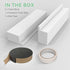 Window Air Conditioner Foam Block, 2 Pack U-Shaped Window AC Side Foam Block,Air Conditioner Insulation Foam Block with Foam Strip for U-Shaped Wi...