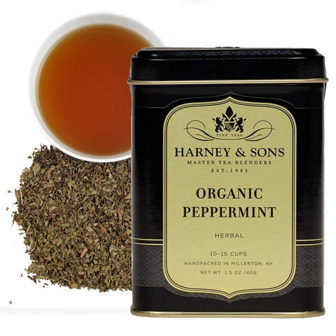 Harney & Sons Organic Loose Tea, Peppermint, 1.5 Ounce...
