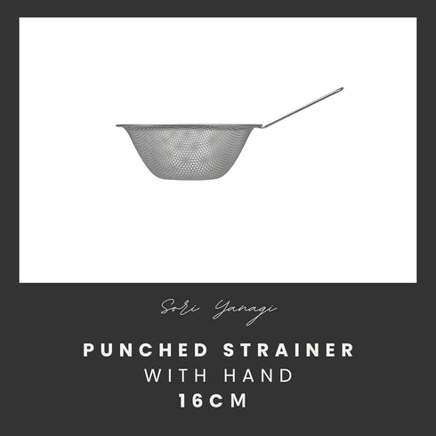 Sori Yanagi Sori Yanagi Punching Strainer for Better Drainage and Easy to Clean, Tsubamesanjo Stainless Steel Colander, 6.3 inches (16 cm), Single...
