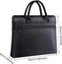 enyuwlcm Waterproof Oxford Handle Document Bag Briefcase for Men File Tote Bag for Carrying Paper Files Black...