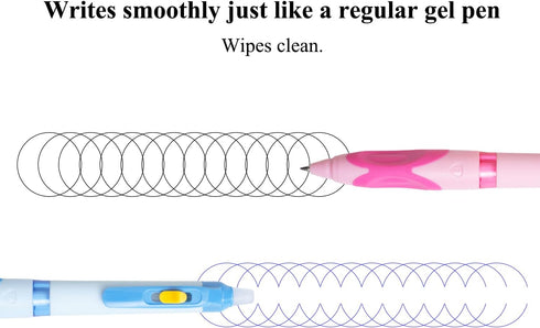 M&G 6 PCS Retractable Erasable Gel Pens,Black Ink Gel Pens Make Mistakes Disappear, Premium Comfort Grip Note Taking and Crossword Puzzles...