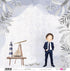 Papers For You - Scrapbooking Paper Kit in Portuguese | "A Day of Illusion Brown Haired Boy" Collection | Includes 12 Double Sided Papers with Var...