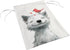 Small Joyful Dog with A Bird on Its Head Garden Flag Cute Animal House Yard Flag Seasonal Holiday Outside Holiday Decoration Home Decor Double Sid...