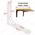SAYAYO Black Shelf Bracket, 4 x 4 Inch Heavy Duty Iron Bracket Hanging Angle Brackets Shelf Support, 6 PCS...