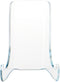 Plymor Clear Acrylic Small Flat Back Easel with Shallow Support Ledges, 3" H x 2.5" W x 2" D...