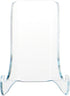 Plymor Clear Acrylic Small Flat Back Easel with Shallow Support Ledges, 3" H x 2.5" W x 2" D...