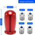 (Red) Racing Automatic Manual Gear Shifter Shift Knobs for Fit Compatible with Mazda Miata Nissan 350z Subaru Sti with Metal Adapters M8x1.25,M10x...