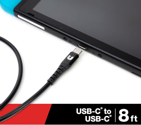 Cummins Long Charging Cable USB C to USB-C CMN5030 Flex Cable to Power Most Android(R) Devices - 8ft...