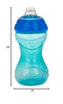 Nuby Clik-It Soft Spout No-Spill Easy Grip Sippy Cup for Boys - (3-Pack) 10 Oz - 6+ Months...