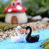 2Pcs Resin Couple Swan Model DIY Miniature Landscape Garden Bonsai Ornaments Outdoor Statues Garden Sculptures and Statues...