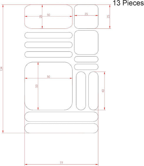 Zonon 4 Pieces Grip Phone Tape Sticker Anti Slip Rubber Textured Phone Tape Adhesive Traction Grip Decal Stickers for Phones Tablet Computer Gamin...