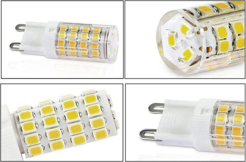 2Pcs Bulb 5W, Non-dimmable led Light, Daylight White 5000K, 360 Degree Omni Beam Angle, G9 Base-120V, led Light for Home Lighting, Bedroom, Ceilin...