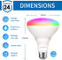 ANWIO Smart Light Bulb BR30 RGB Color Changing LED WiFi Dimmable Multicolor Light Bulbs E26 Base, Compatible with Alexa, Google Assistant, No Hub ...