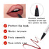 YUANLI Lip Stain Marker Pen, Lip Liner and Lipstick 2 in 1, Long Lasting Waterproof Matte Lip Tint Stain for Women, Hydrating and Waterproof 24 Ho...