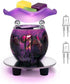 HUNANBANG 1 X Purple Tie Dye Electric Oil Warmer with a Mirrored Base...