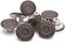 17mm Brass Jeans Buttons, No Sew Metal Buttons Tack Buttons Replacement Kit (Red Copper)...