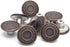 17mm Brass Jeans Buttons, No Sew Metal Buttons Tack Buttons Replacement Kit (Red Copper)...