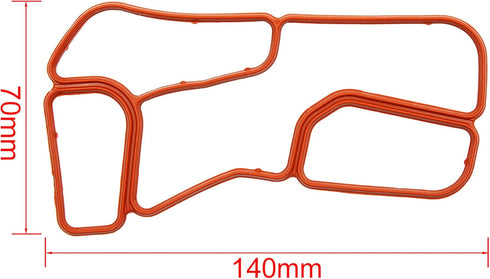X AUTOHAUX Engine Oil Filter Housing Gasket Set for Mercedes-Benz 2721840080 2721840280...