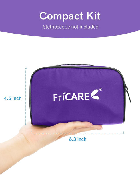 FriCARE Manual Blood Pressure Cuff Kit for Nursing Students - BP Cuff for Home Health Use - Sphygmomanometer for Medical School Essentials - Lifet...