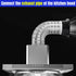 8" Duct Connector Flange?Duct Collar Dryer Vent Connector for HVAC Duct Vent Adapters,Black...
