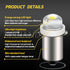 Ruiandsion 2pcs P13.5S LED Bulb 3-18V COB 0.5W 3V 4.5V 6V 9V 18V Upgrade for Flashlight Torch Work Lights,White...