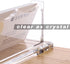 SANRUI Clear Horizontal Business Card Holder Stand for Desk, Acrylic Desktop Display Name Cards Holders Organizer Storage Rack,for Exhibition, Hom...